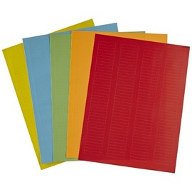 Diversified Biotech RNBW-2400 Polyolefin Sidewall Cryo-Tags Laser Label, Use with Microplate, 0.25" Width x 1.50" Length, Rainbow Pack (Pack of 3120)