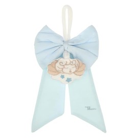 THUN, Fiocco Nascita Lui in Cotone e Poliestere, Linea Baby, Idea Regalo per Bambini e Neonati, Fiocco 15 x 12 cm, Nastri 16 x 16 cm