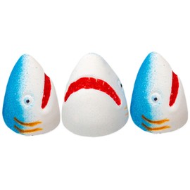 KOMBIUDA 3pcs Natural Bath Bubble Bathing Experience with Fun Shark Design Moisturizing Skin Cleansing for Relaxing Baths