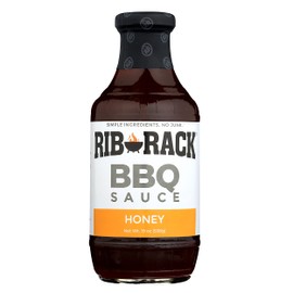 Rib Rack Sweet Honey BBQ Sauce, 19 Ounces (Pack of 6)