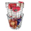 DII Metal Wire Mesh Stackable Utility Storage Bin, Small Round,