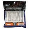 Salza KMY-1468 Worm Nightworm Shad Tail 2" #01 Miracle Silver