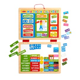 Melissa & Doug My First Daily Magnetic Calendar - Activities Calendar For Kids, Weather And Seasons Calendar For Preschoolers and Kids Ages 3+