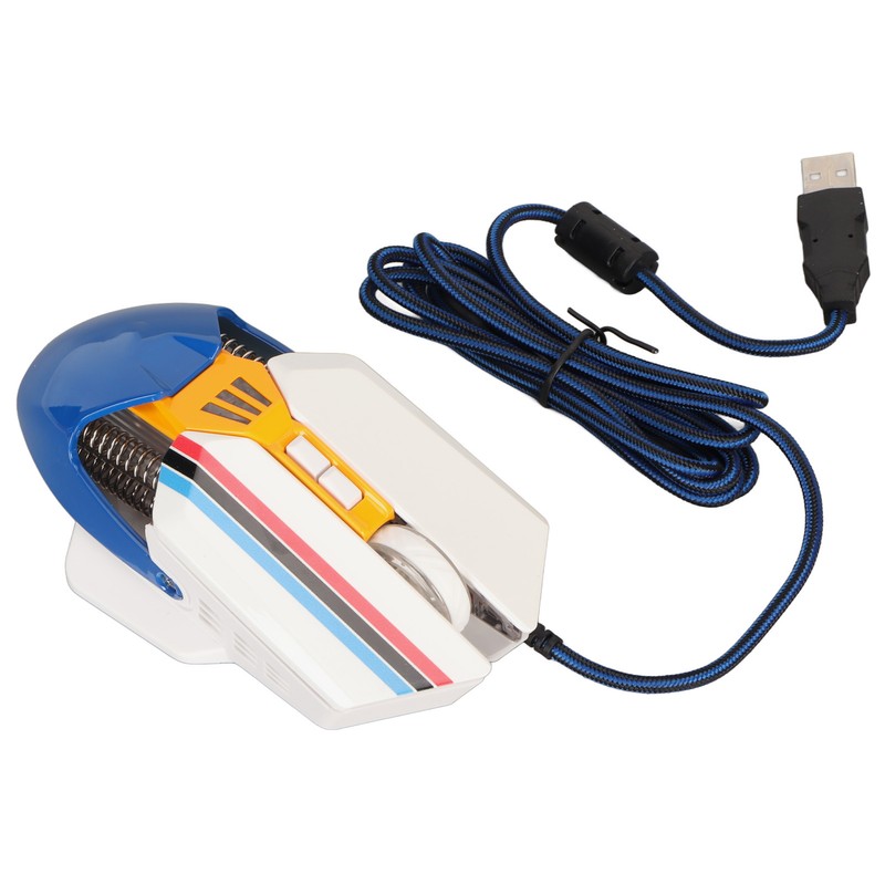 Wired Mouse Ergonomic RGB Backlit Adjustable DPI 7 Programmable Keys