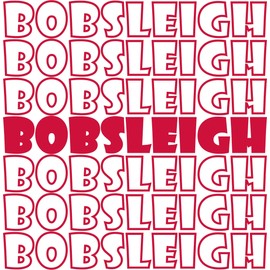 SEC Apparel Bobsleigh Iron On Patches Decals Transfers Applique Letters for t Shirts Fabric Clothing DIY Decorative 1 | (Bobsleigh)