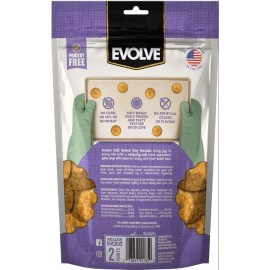 Evolve Soft Baked Dog Biscuits with Real Peanut Butter Crunchy Dog Treats 8-oz