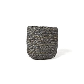 Vintage Design Homewares Asher Jute Basket, Grey, Small
