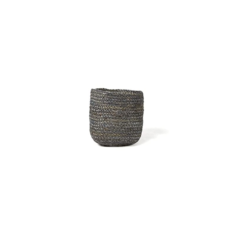 Vintage Design Homewares Asher Jute Basket, Grey, Small