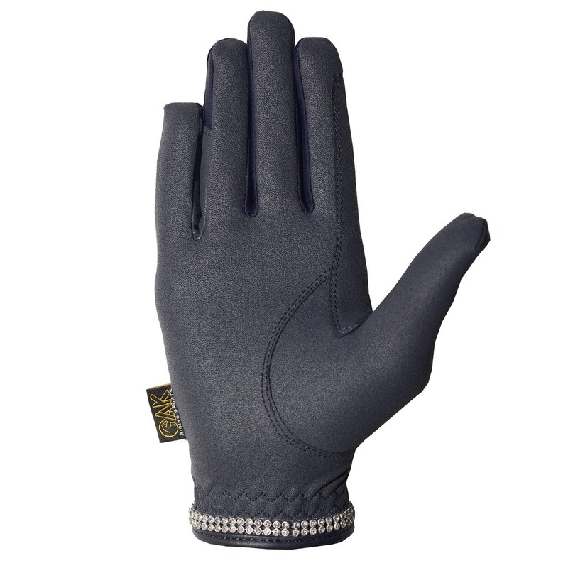 AK Horse Riding Gloves for Competition & Dressing with Crystal