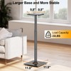 ELIVED Universal Speaker Stands Height Adjustable 28"-37.4", Bookshelf Speaker Stand