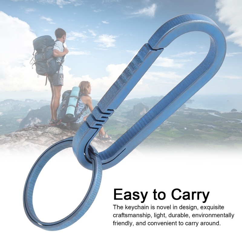 Titanium Alloy Keychain Key Holder Quick Release Keychain Backpack Hanging