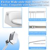 Side Mount Toilet Handle Replacement Compatible with Kohler K-1128497-CP, Left