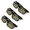 Omenluck 3-Piece Passive for TV Glasses 3D Glasses Polarized for