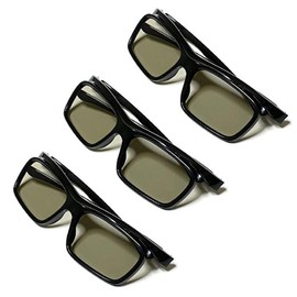 Omenluck 3-Piece Passive for TV Glasses 3D Glasses Polarized for 3D TV Cinema & TV for Adults, A-3