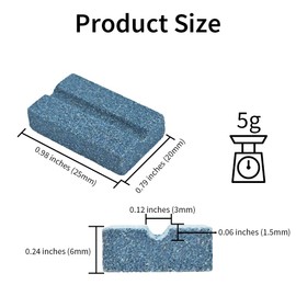 Acoeitl 2 Pcs V-Sharp Dart Sharpeners Grinding Sharpening Stone Rectangular Dart Point Sharpeners for Steel Tip Reduce Burrs Keep Points Sharp Durable Darts Accessories