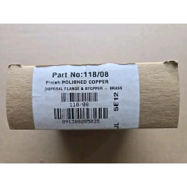 Brasstech 118/08 Disposal Flange And Stopper Polished Copper