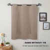 PONY DANCE Bathroom Curtains Window - Tie Up Shade Thermal