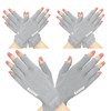 GSAFEME Cotton Gloves Eczema - Fingerless Touchscreen Moisturizing Gloves for