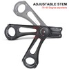 GEWAGE Bicycle Stem Adjustable, Bicycle Stem Riser for 31.8 (1-1/4