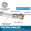 WHK 12 PACKS Toilet Supply Line 12 Inch Braided 7/8"