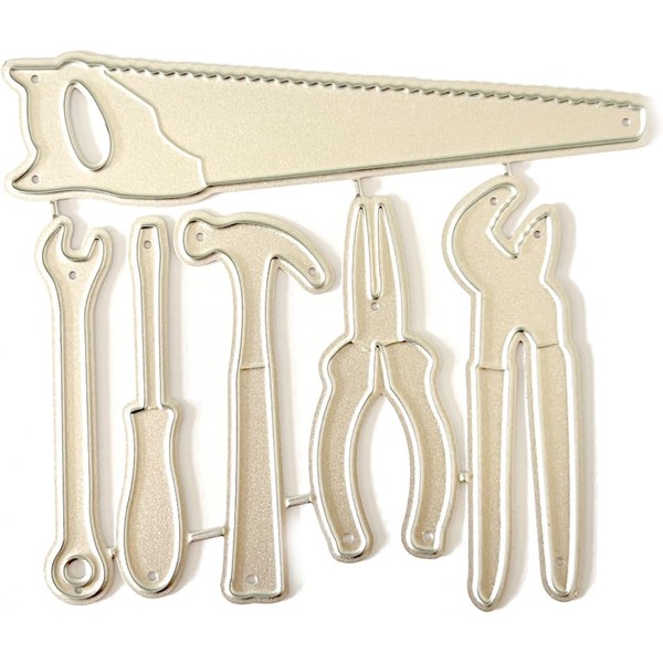 Repair Tools Die Cut for Card Making, Wrench Hammer Tool