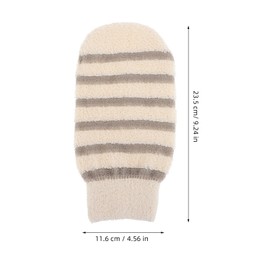 Minkissy 3pcs Exfoliating Gloves Dual-sided Shower Mitt for Body Scrubbing and Washing Comfortable and Wear-resistant Exfoliating Tool for Gentle Skin Cleaning Bathing