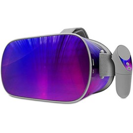 Decal Style Skin Wrap Compatible with Oculus Go Headset - Bent Light Blueish (Oculus NOT Included)