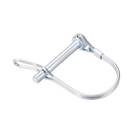 sourcing map Shaft Locking Pin w Ear - 6mm x 45mm Coupler Pin for Farm Trailers Wagons Lawn Garden in Arch Round
