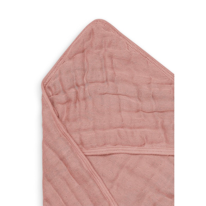 Jollein Hooded Towel Wrinkled 75 x 75 cm Rosewood