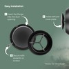 Vent Systems 5" Inch Black Plastic Universal Diffuser - Round