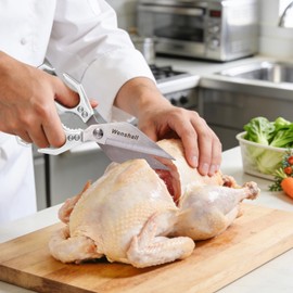 Wenshall Kitchen Shears Set Heavy Duty Poultry Shears（Silver）