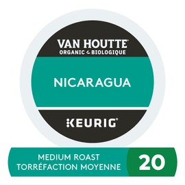 Van Houtte Nicaragua Organic Fairtrade K-Cup Coffee Pods, 20 Count For Keurig Coffee Makers