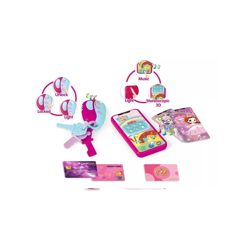 "Juego De Juguetes Para Vestir, 17 Unidades Rosa "