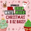 Holiday Christmas Sprinkle Set 4 Pack 8 Ounces Each Bag,