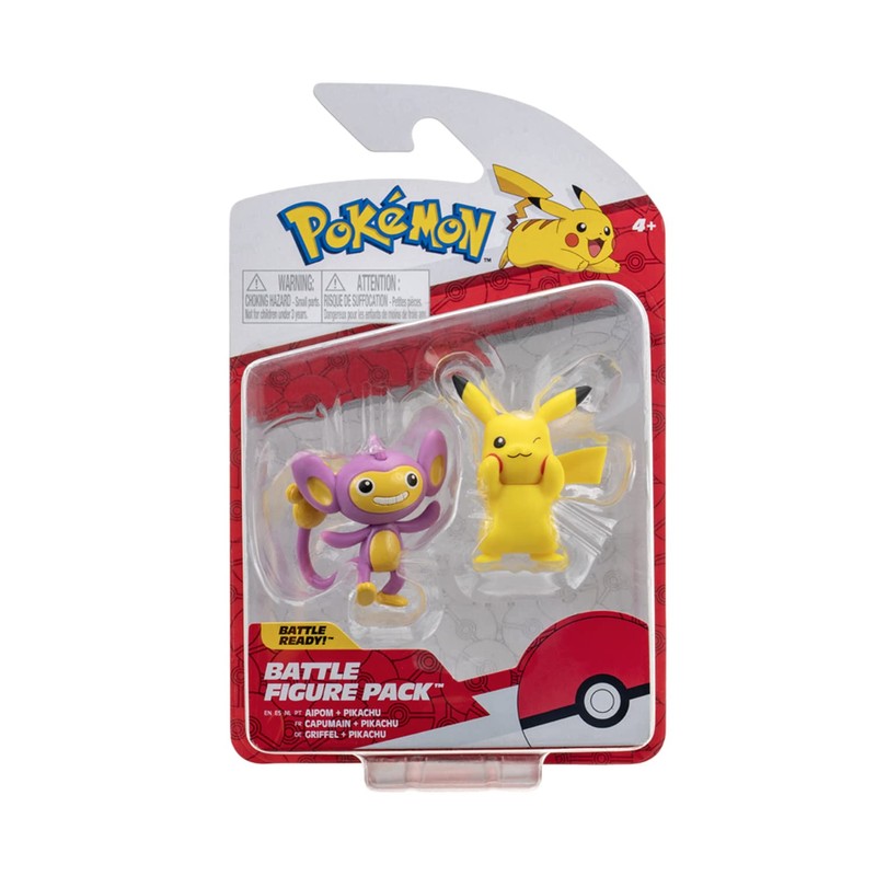 Bandai Pokémon - Pack of 2 Battle Figures - Pikachu