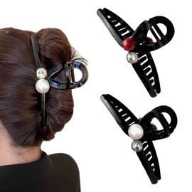 Hair Clips, Large, Tight, Set of 2, Hair Accessories, Adult, Cute, Hair Catch, Fashionable, Hair Clip