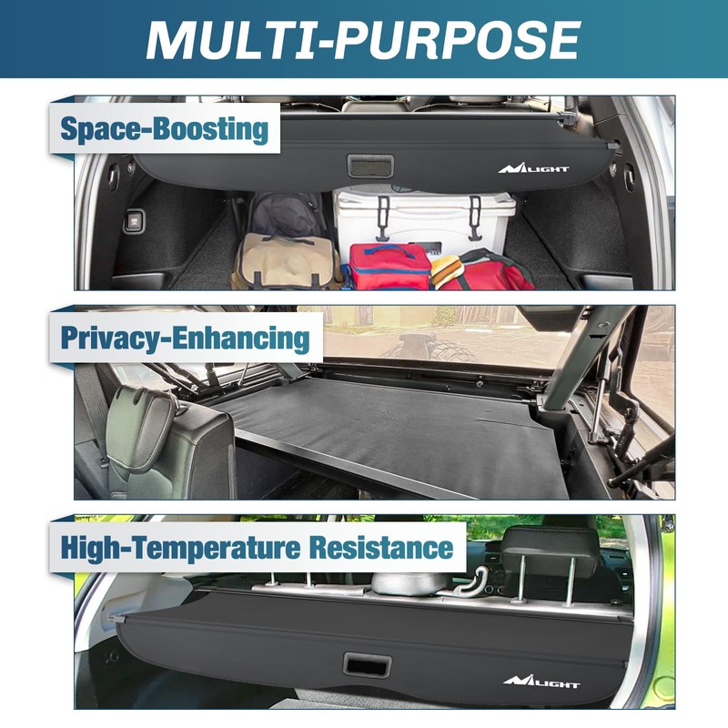 Nilight Trunk Cargo Cover for Honda Passport 2019 2020 2021