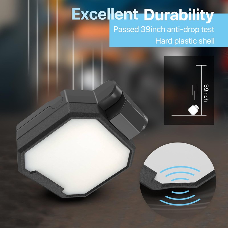 HYPERLITE Rechargeable Work Light 2pack 40W 4000Lumens, Hanging Hook Folding