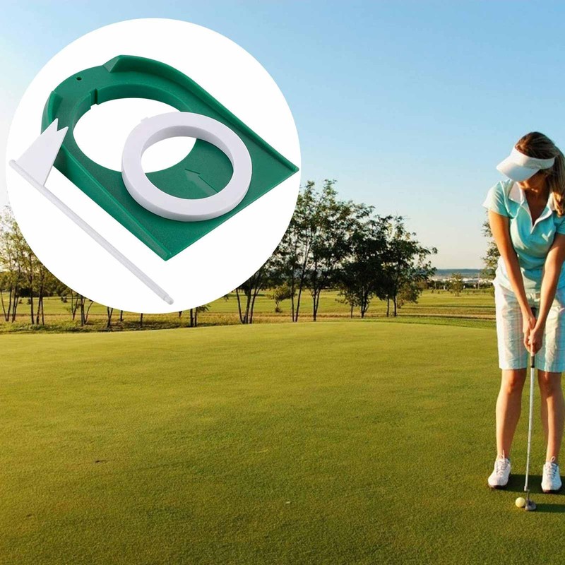 Golf Putting Mat Practice, Indoor Outdoor Golf Putting Cups and