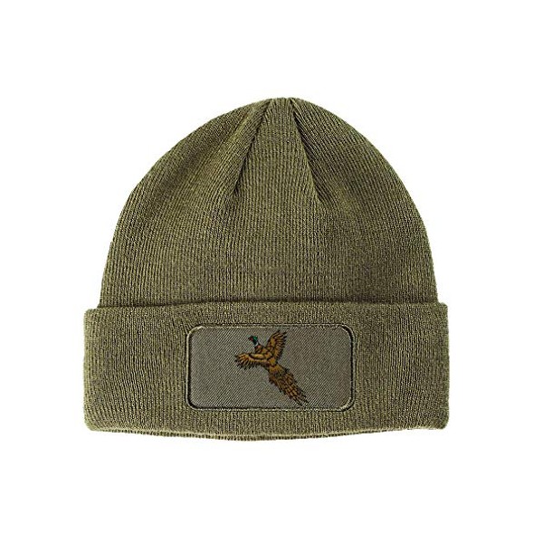 Custom Patch Beanie Pheasant A Embroidery Acrylic Skull Cap Hats