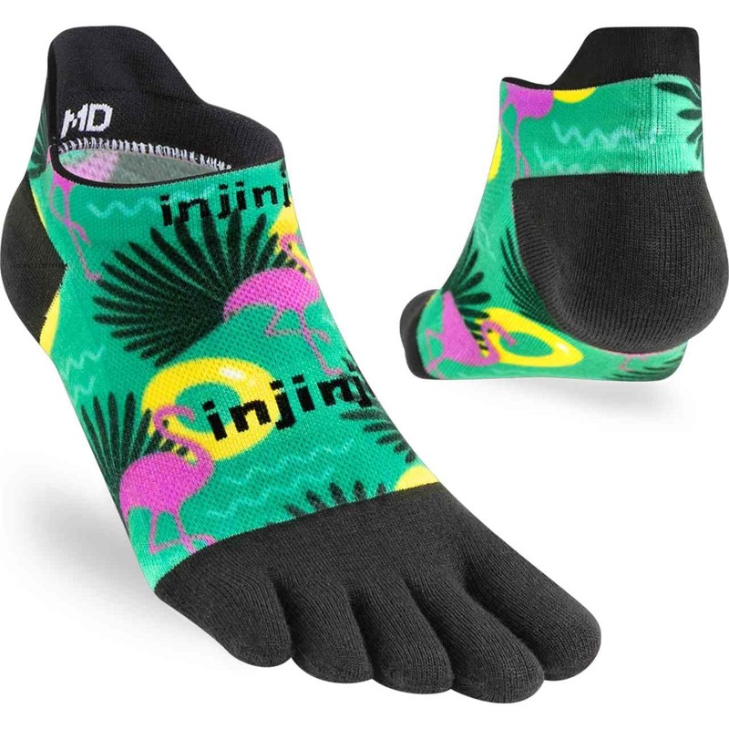 Injinji Spectrum Run Lightweight NO-Show Paradise L, multicoloured, L