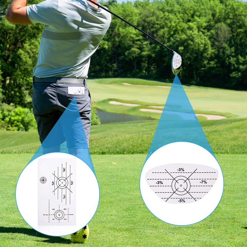 300pcs Golf Impact Tape, Golf Clubs Labels Self-Teaching Sweet Spot