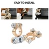 Tnisesm 1Pair Battery Terminal Set with Anti-Corrosion Washers, Positive Negative