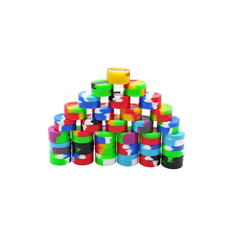 Pearwell 7ml Non-stick Silicone Wax Containers Concentrate Sealed Oil Jars