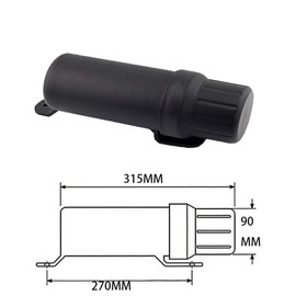 YIBO Motorcycle Parts Tool Tube Suitable for Waterproof Storage Box (90mm)