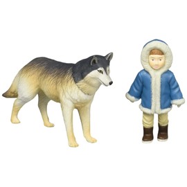 タカラトミー 『 アニア AS-26 オオカミ (少年付き) 』 動物 恐竜 リアル 動く フィギュア おもちゃ 3歳以上 玩具安全基準合格 STマーク認証 ANIA TAKARA TOMY