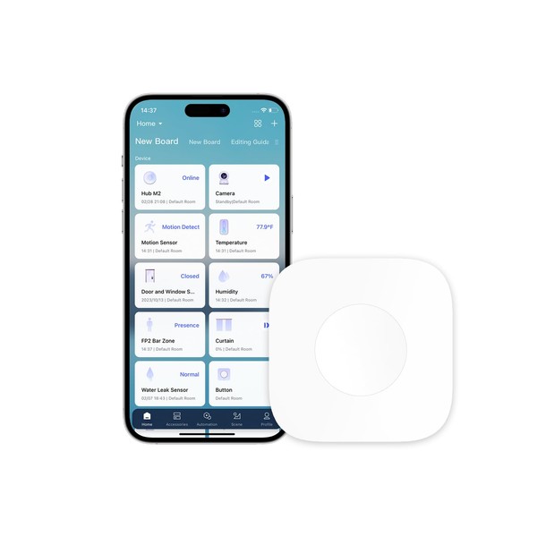 Aqara Aqara Mini-Funkschalter, Ben?tigt Aqara Hub, Zigbee-Verbindung, 3-Wege-Mehrzweck-Steuerknopf fr Smart