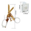 Elegital Modern Luminous Gold Trauma Shears, Emergency Response Shears, Stainless