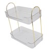 Double Layer Makeup Stand Modern Light Luxury 2 Tier Makeup
