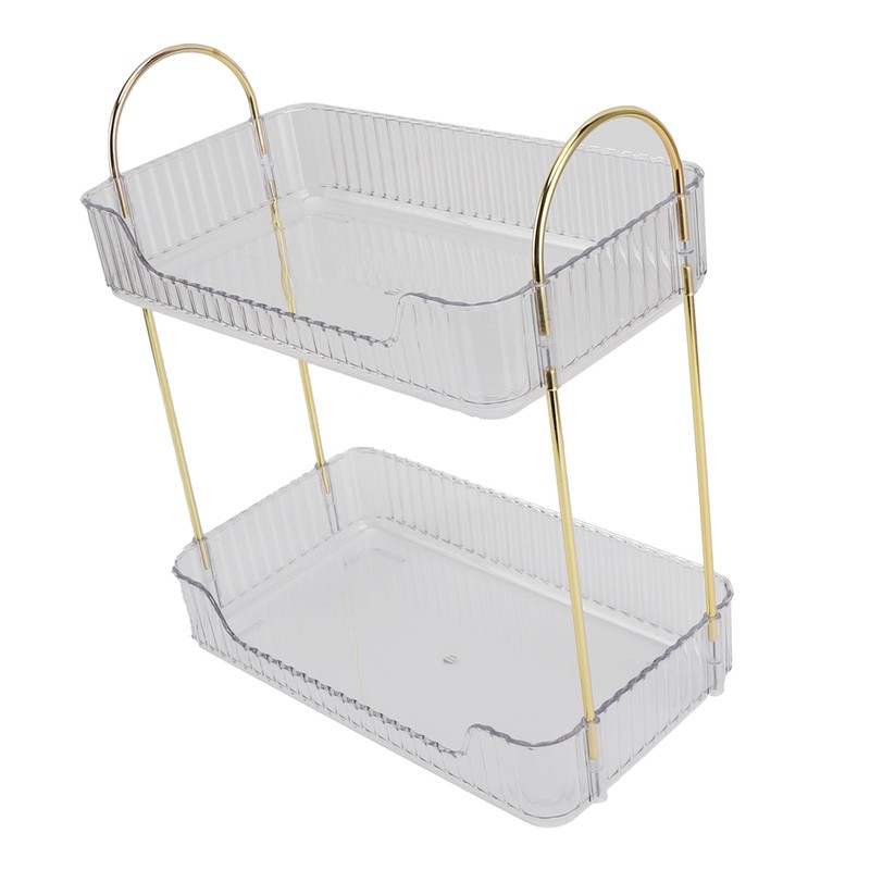 Double Layer Makeup Stand Modern Light Luxury 2 Tier Makeup